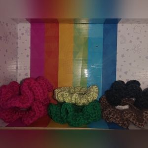 Crochet scunchies